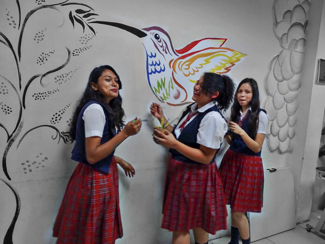 Estudiantes sonriendo